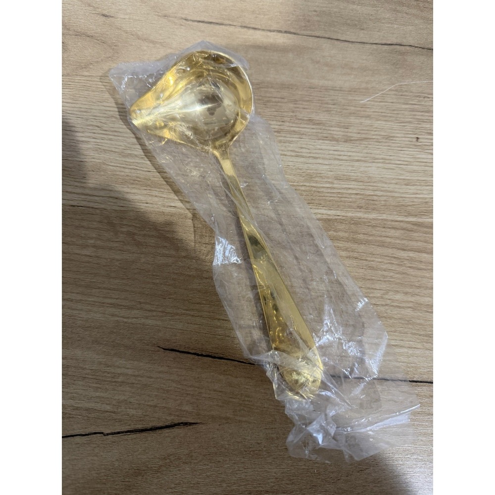 Retroneu‎ Stainless 18/8 Korea Gravy Ladle Spoon Ladle Gold